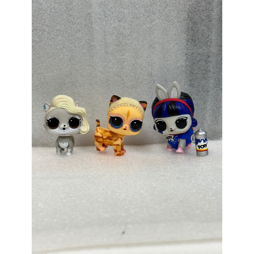 LOL Surprise Lil Sisters Pets Collection 3 Figures‎ Set